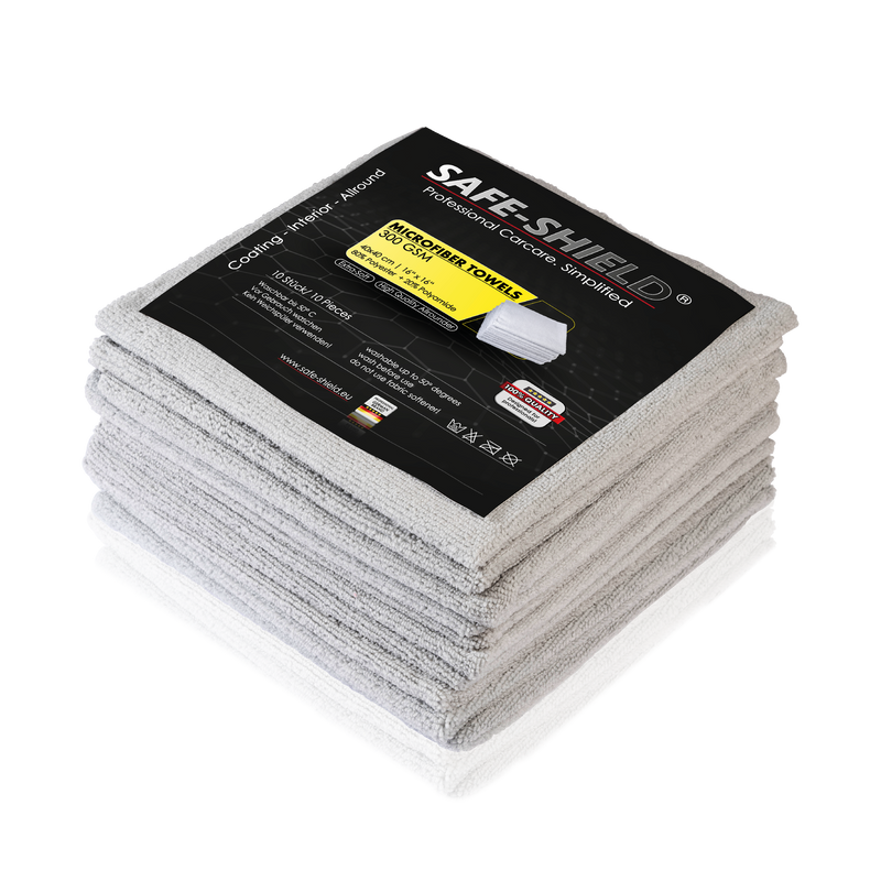Paños grises de microfibra Safe-Shield Coating de 300 GSM
