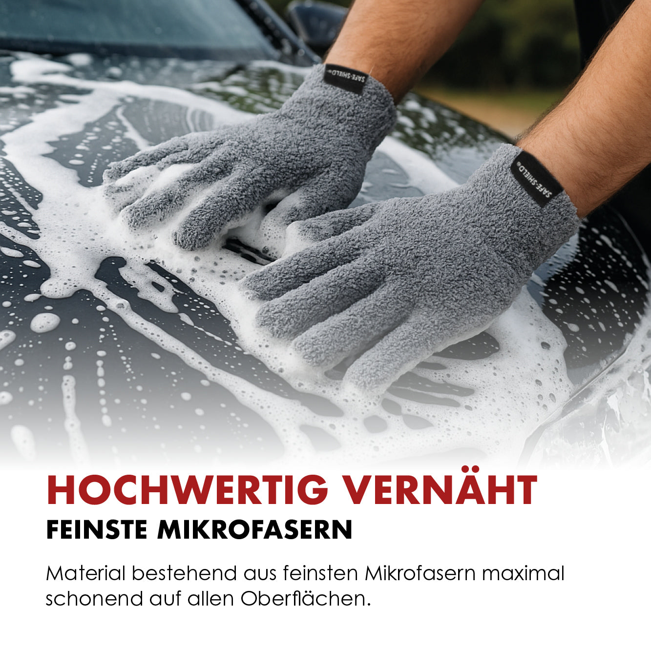 Guantes de lavado para coche FingerFit (1 par)