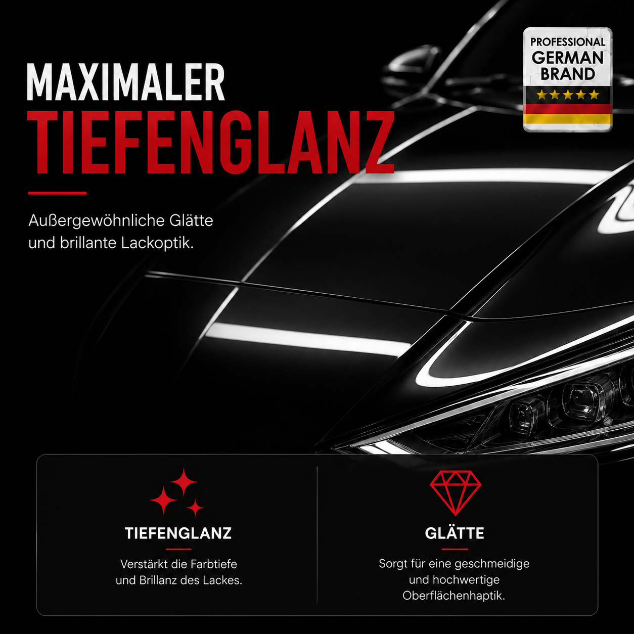 zeigt den glanz