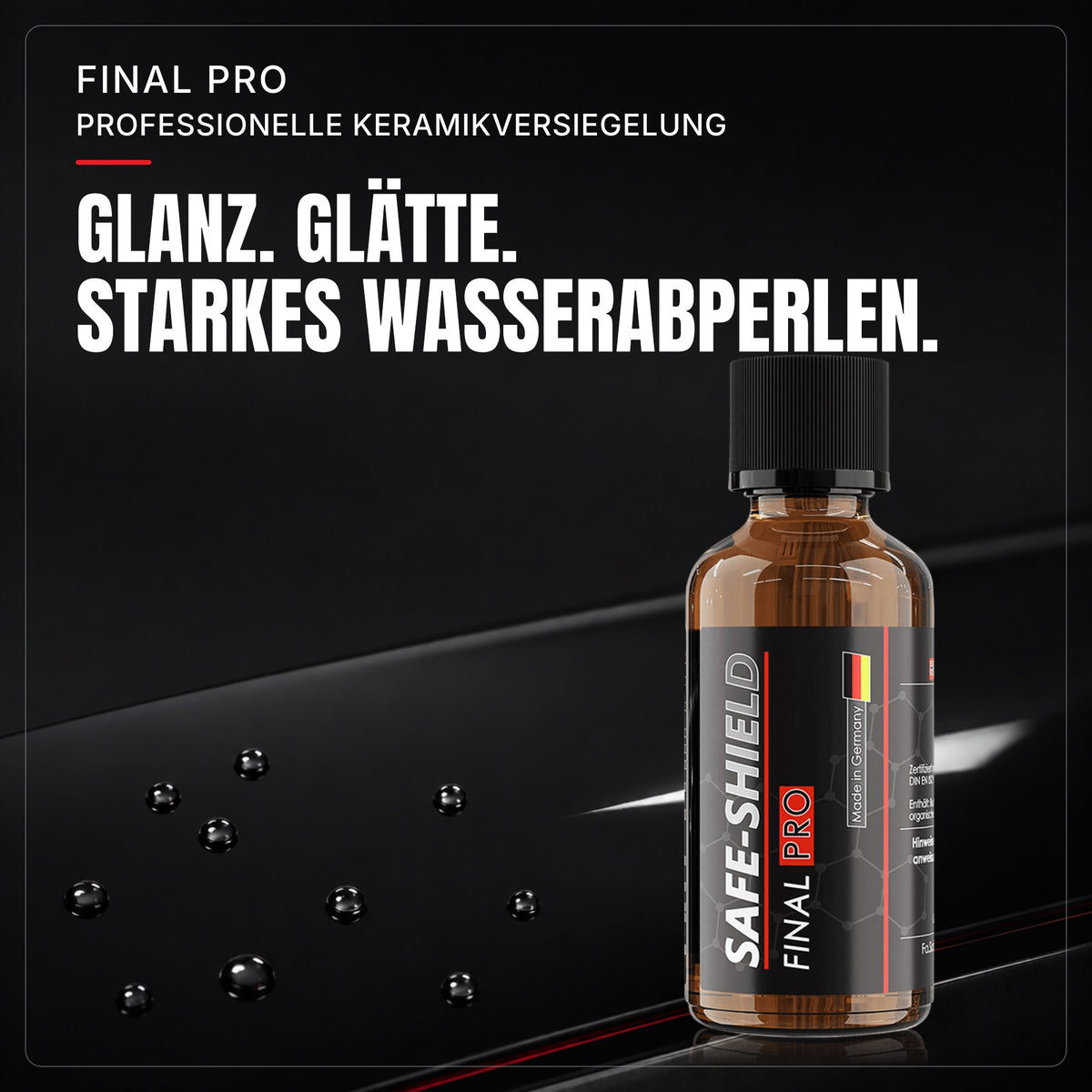 Final PRO Keramikversiegelung für Glanz, glatte Oberflächen und starkes Wasserabperlen