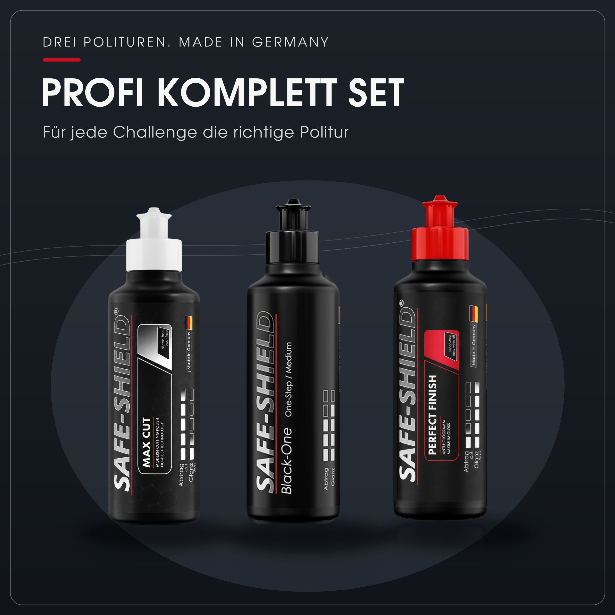 Profi Politur Set | 3 × 250 ml